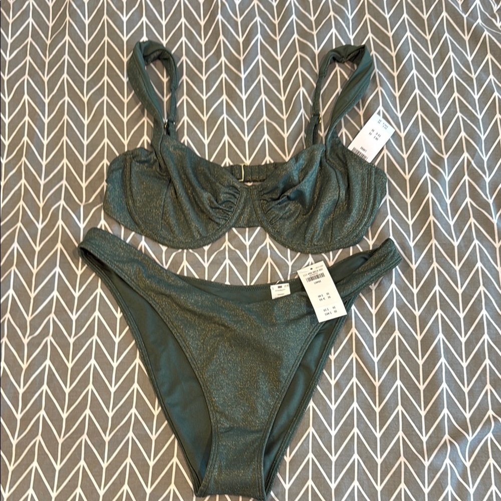 Abercrombie & Fitch Green Bikini